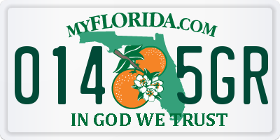FL license plate 0145GR