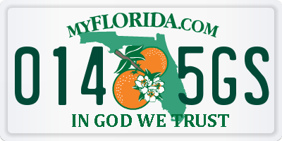 FL license plate 0145GS