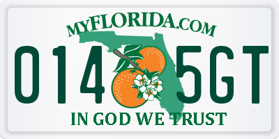 FL license plate 0145GT