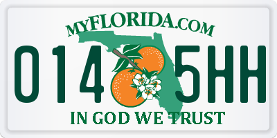FL license plate 0145HH