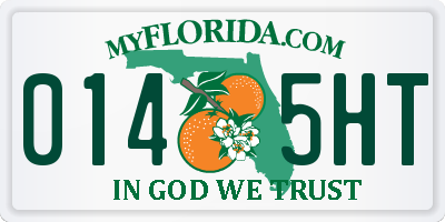 FL license plate 0145HT