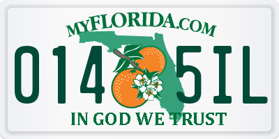 FL license plate 0145IL