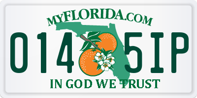FL license plate 0145IP