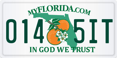 FL license plate 0145IT