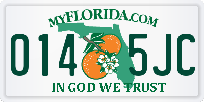 FL license plate 0145JC