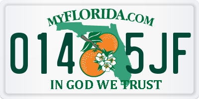 FL license plate 0145JF