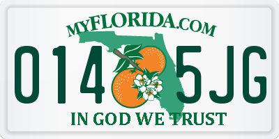 FL license plate 0145JG