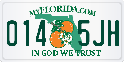 FL license plate 0145JH