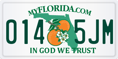 FL license plate 0145JM