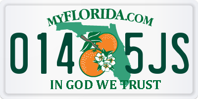 FL license plate 0145JS