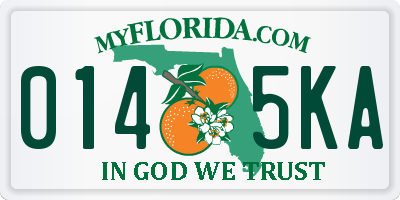 FL license plate 0145KA