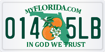 FL license plate 0145LB