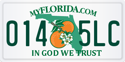 FL license plate 0145LC