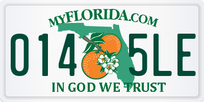 FL license plate 0145LE