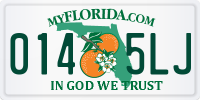FL license plate 0145LJ