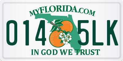 FL license plate 0145LK