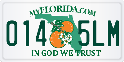 FL license plate 0145LM