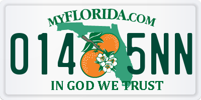 FL license plate 0145NN