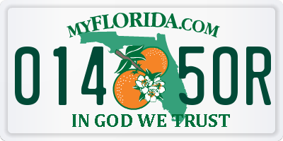FL license plate 0145OR