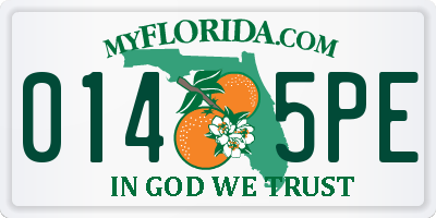 FL license plate 0145PE
