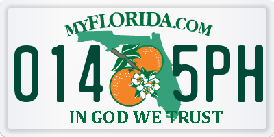 FL license plate 0145PH