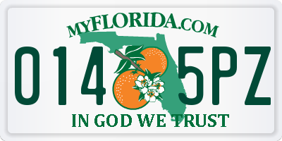 FL license plate 0145PZ