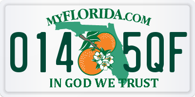 FL license plate 0145QF