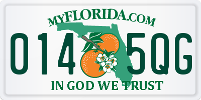 FL license plate 0145QG
