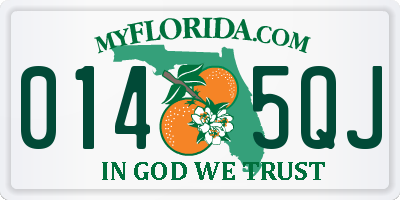 FL license plate 0145QJ