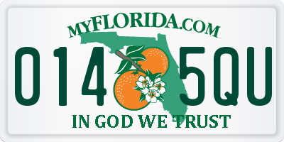 FL license plate 0145QU