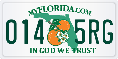 FL license plate 0145RG