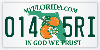 FL license plate 0145RI