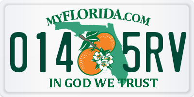 FL license plate 0145RV