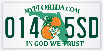 FL license plate 0145SD