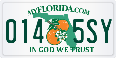 FL license plate 0145SY
