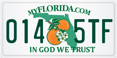 FL license plate 0145TF