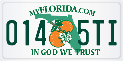 FL license plate 0145TI