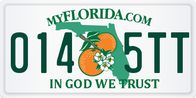 FL license plate 0145TT