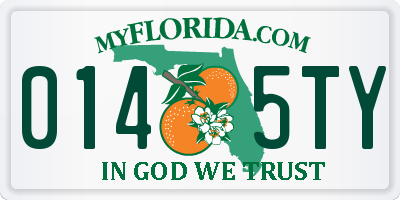 FL license plate 0145TY