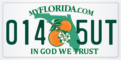 FL license plate 0145UT