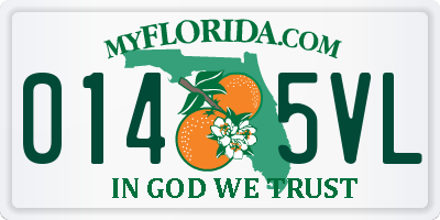 FL license plate 0145VL