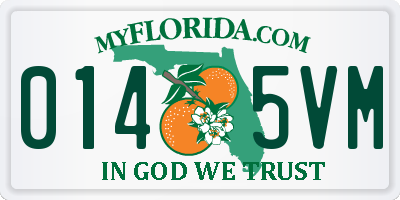 FL license plate 0145VM