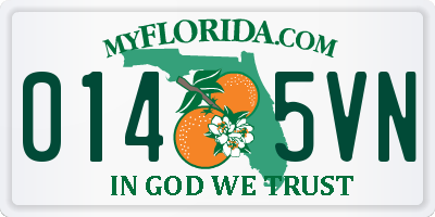 FL license plate 0145VN