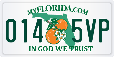 FL license plate 0145VP