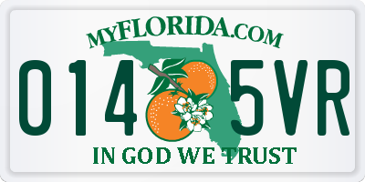 FL license plate 0145VR