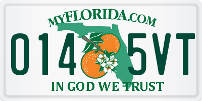 FL license plate 0145VT
