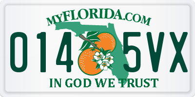 FL license plate 0145VX