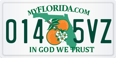 FL license plate 0145VZ
