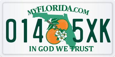 FL license plate 0145XK