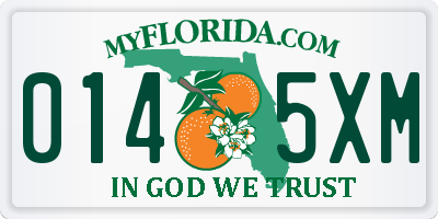 FL license plate 0145XM